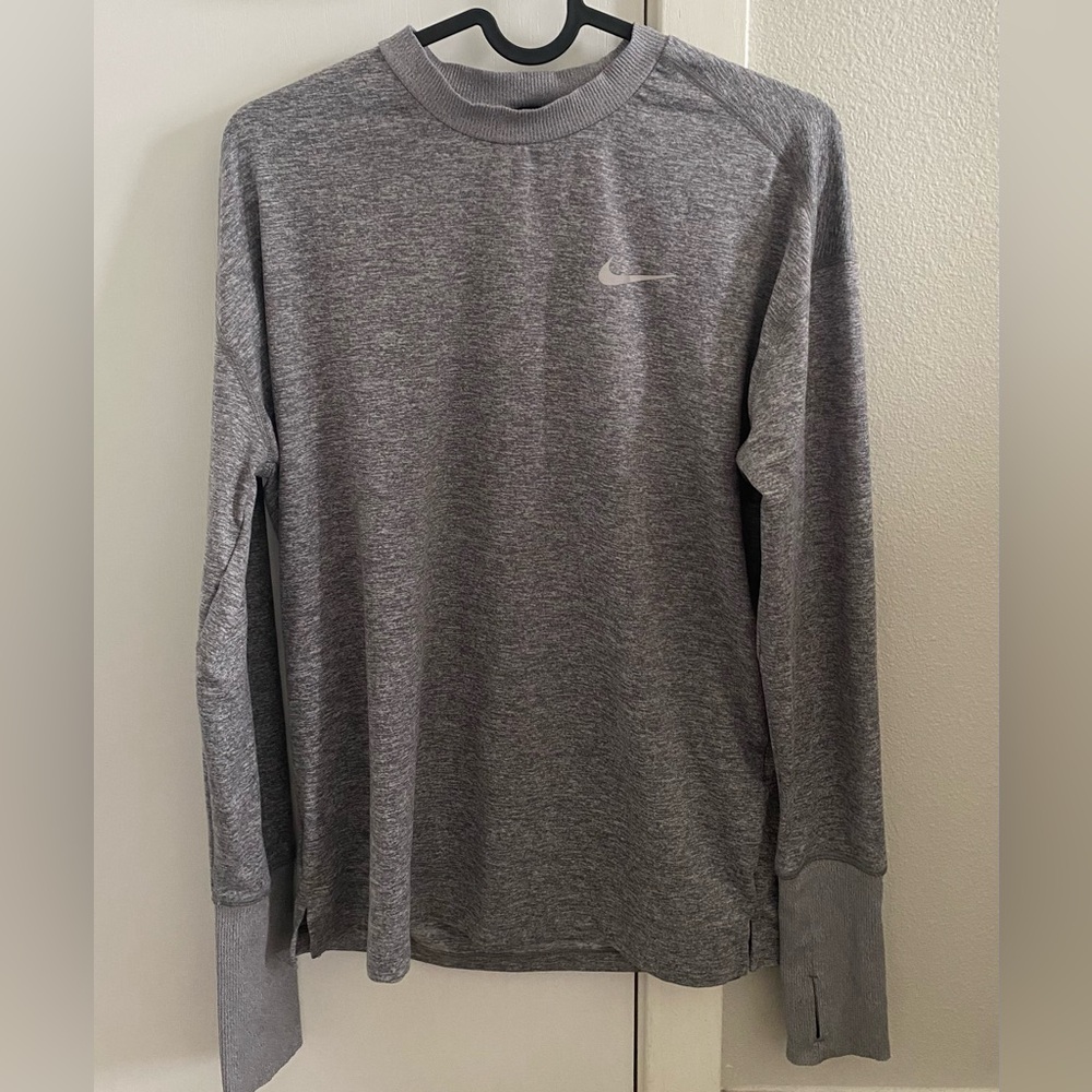 Nike Grey Dri-fit long sleeve top